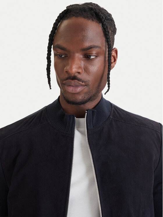 Milestone Milestone Bomber 61163860755 Tamnoplava Slim Fit