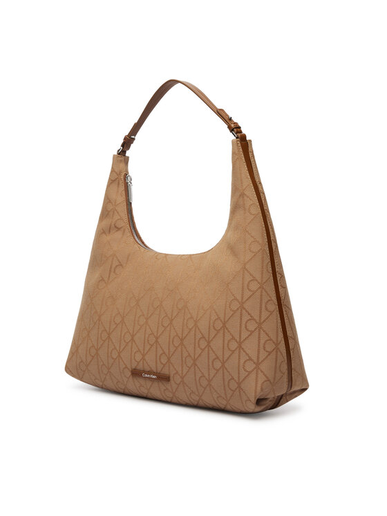 Calvin Klein Calvin Klein Torebka Emblem Jacquard LV04F3635G Brązowy