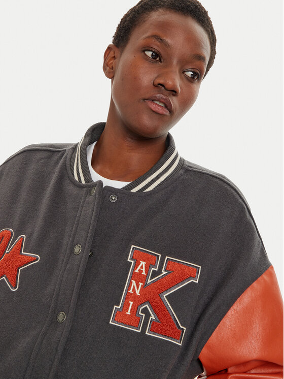 Karl Kani Blouson bomber 61750001 Gris Loose Fit Modivo