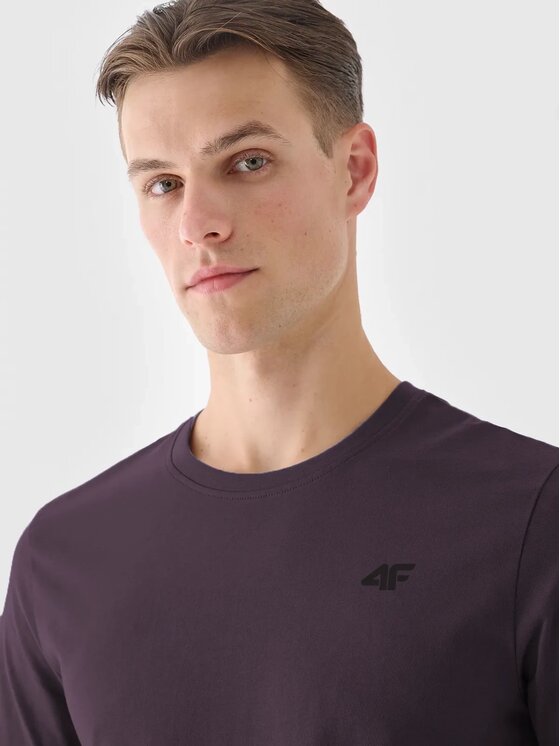 4F 4F Tričko 4FWSS25TTSHM3096-50S Fialová Regular Fit