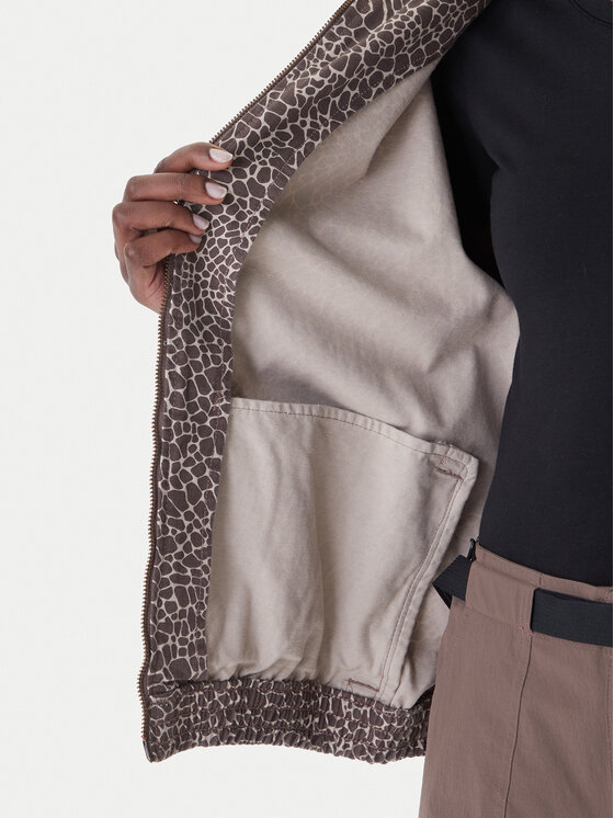 adidas adidas Džinsinė striukė Firebird Aop KD2815 Ruda Oversize