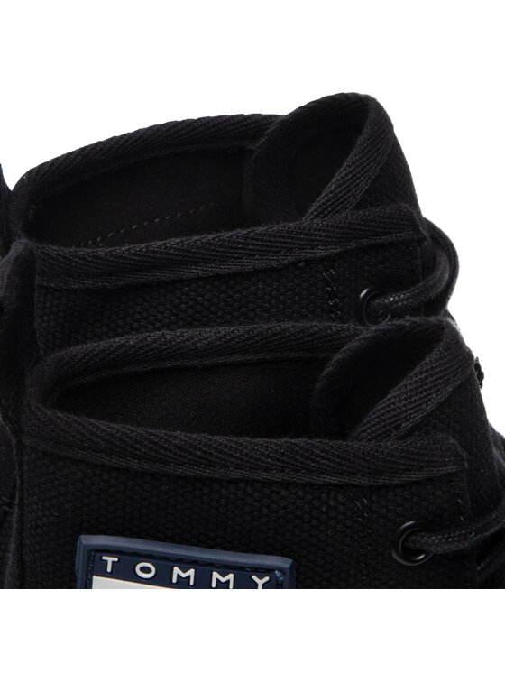 Tommy Jeans Tommy Jeans Черевики туристичні Foxing Boot EN0EN01903 Чорний
