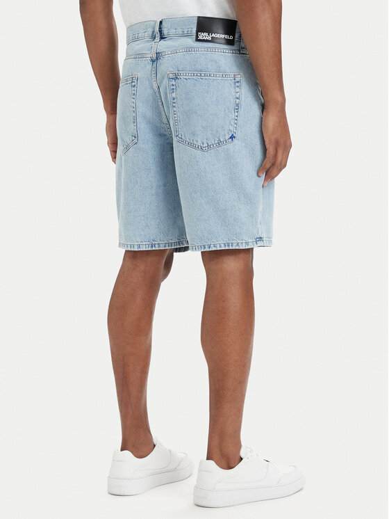 Karl Lagerfeld Jeans Karl Lagerfeld Jeans Pantaloncini di jeans B2M10139 Azzurro chiaro Relaxed Fit