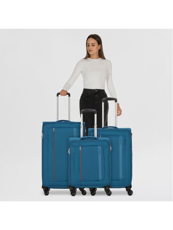 American Tourister American Tourister Komplet walizek 318128 Błękitny