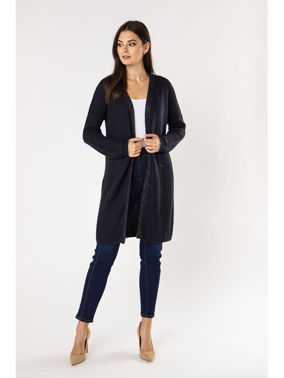 QUIOSQUE QUIOSQUE Kardigan Quiosque 6NT002802 Granatowy Regular Fit