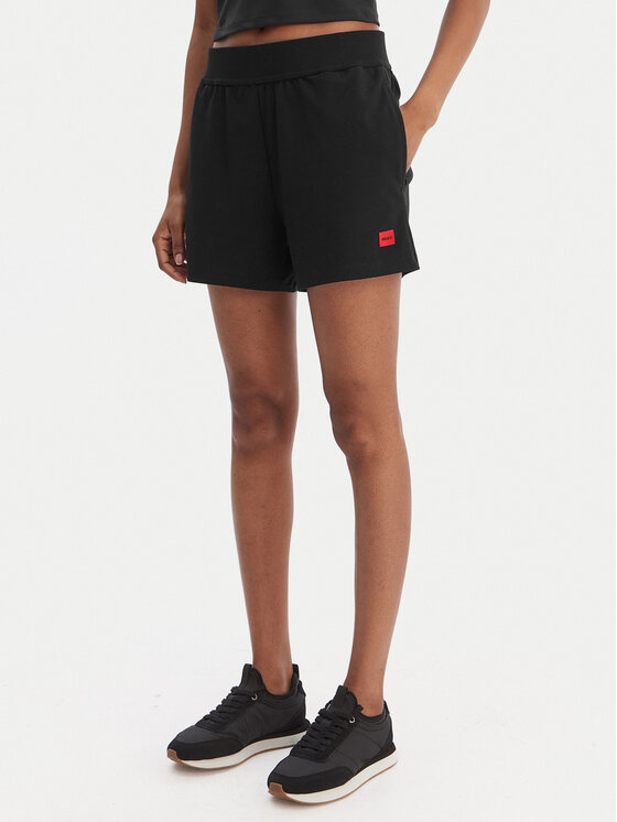 HUGO HUGO Sportovní kraťasy Signature 50556815 Černá Regular Fit
