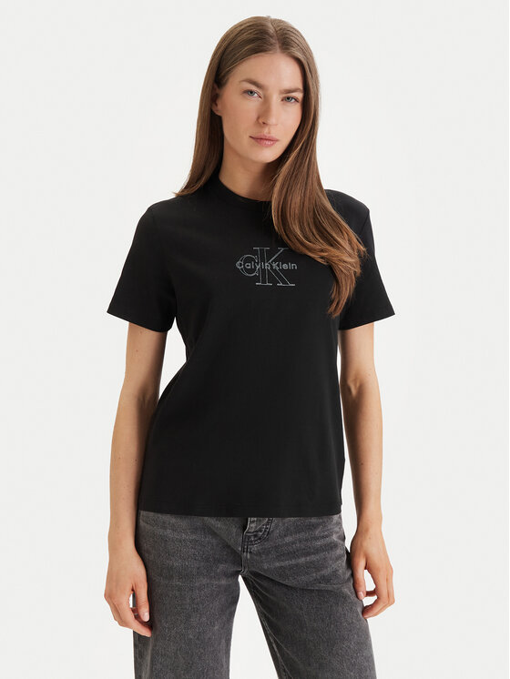 Calvin Klein Jeans Calvin Klein Jeans T-Shirt LV047F831G Czarny Regular Fit