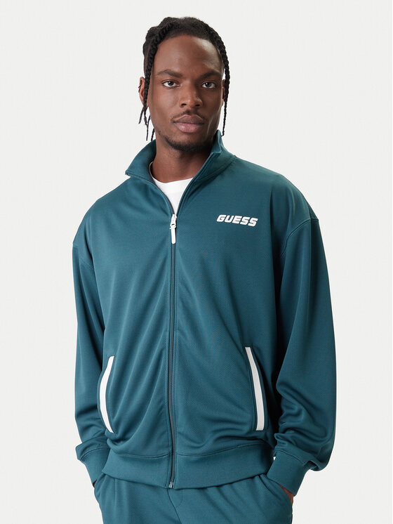 Guess Bluză Z6RQ06 KD482 Verde Regular Fit