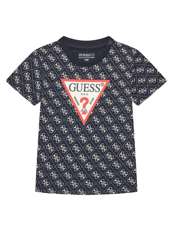 Guess Guess T-Shirt N5YI04 K8HM4 Tmavomodrá Regular Fit