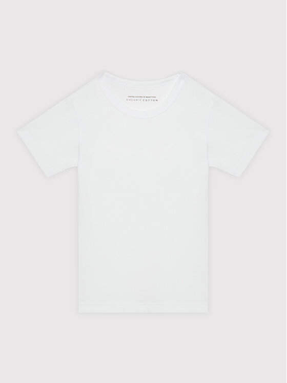 United Colors Of Benetton 2 marškinėlių komplektas 3OP80M018 Balta Regular Fit