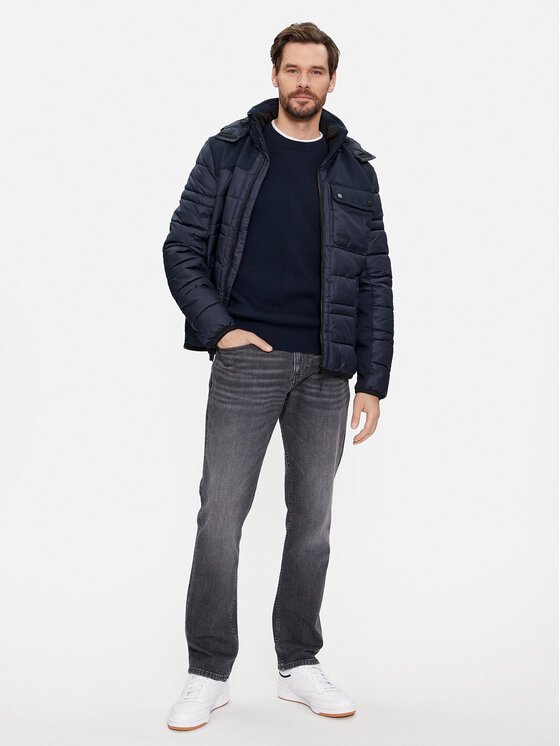 s.Oliver s.Oliver Džemper 2134065 Tamnoplava Regular Fit