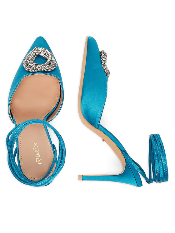 DeeZee DeeZee Pantofi cu toc subțire ZALFA5304-23 Albastru