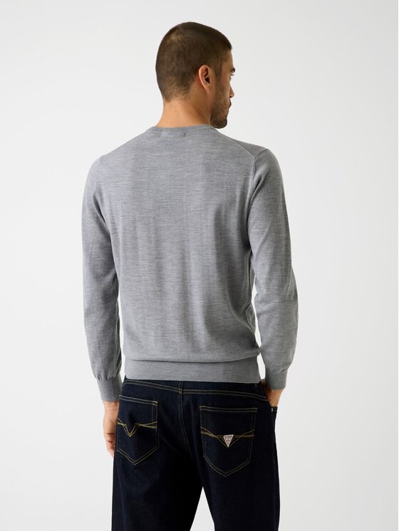 Guess Guess Sweter 170947 Szary Classic Fit