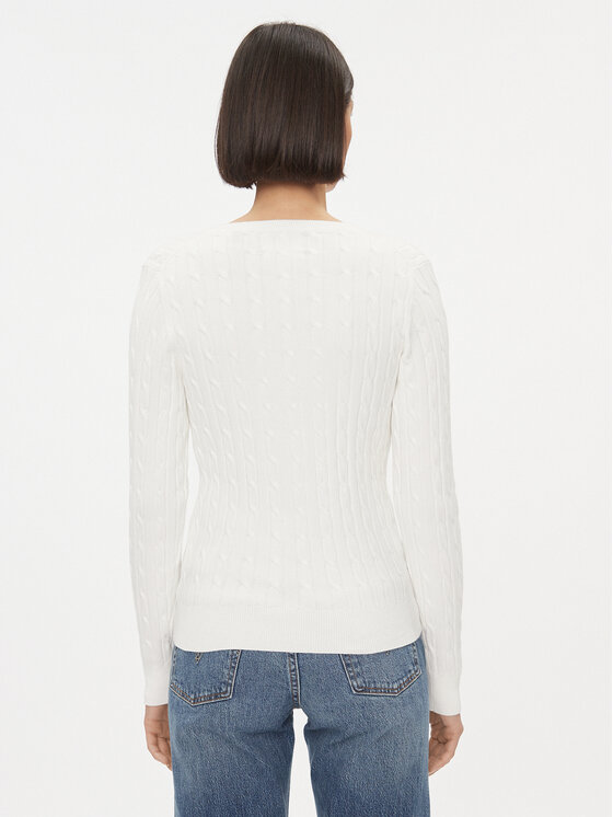 Gant Gant Pullover 4800101 Weiß Slim Fit