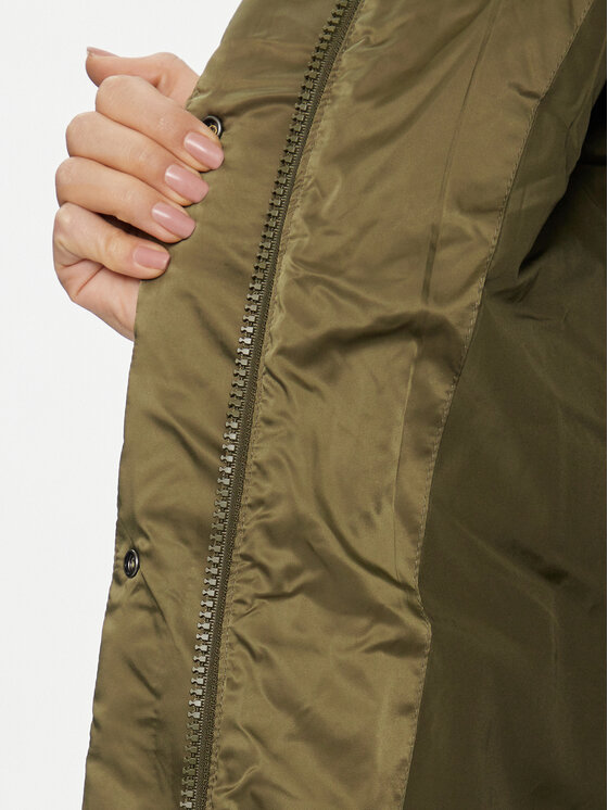 Tommy Jeans Tommy Jeans Μπουφάν χειμωνιάτικο Satin DW0DW16587 Πράσινο Relaxed Fit