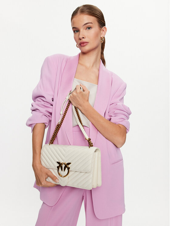 PINKO Pinko Borsetta Love One Classic 100941 A0GK Bianco