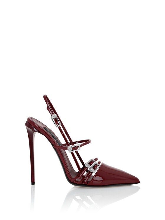 PHILIPP PLEIN PHILIPP PLEIN Czółenka 27487 Bordowy