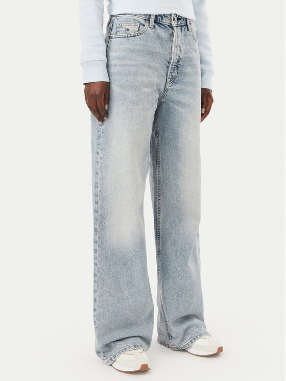 Tommy Jeans Tommy Jeans Traperice DW0DW23027 Plava Wide Leg
