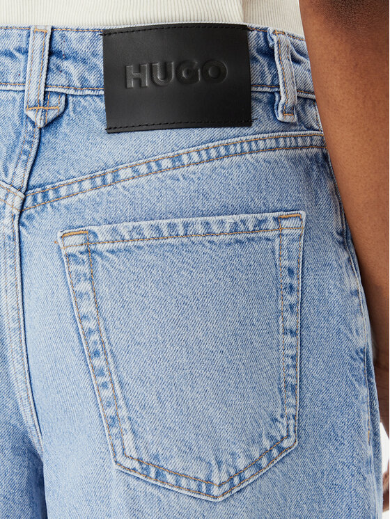 HUGO HUGO Bermuda kratke hlače Gelita 1 50557010 Svetlo modra Relaxed Fit