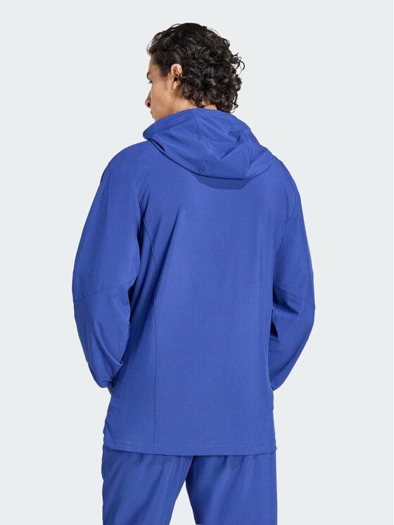adidas adidas Wiatrówka Włochy Tiro Niebieski jasny Slim Fit