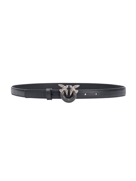 Pasek PINKO, Czarny, LOVE BERRY H2 BELT JEWEL BUCKLE