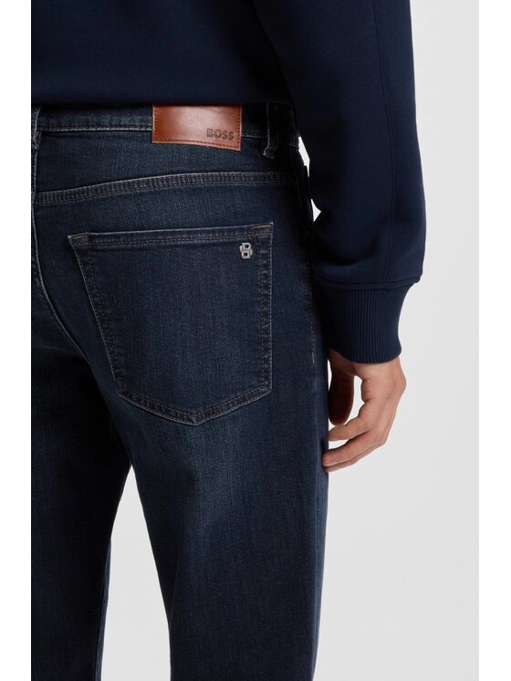 BOSS BOSS Jeansy 50549527-407 Granatowy Slim Fit