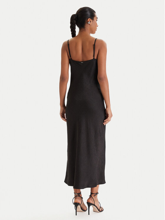 Guess Guess Rochie cocktail W6RK50 WJ732 Negru Regular Fit