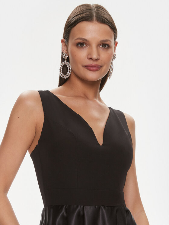 Rinascimento Rinascimento Večernja haljina CFC0117507003 Crna Regular Fit