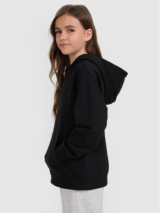 4F 4F Bluza BASIC+ Czarny Oversize