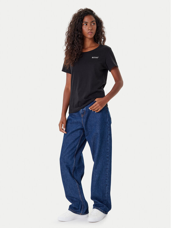 Mustang Mustang Футболка Alma 1016748 Чорний Regular Fit