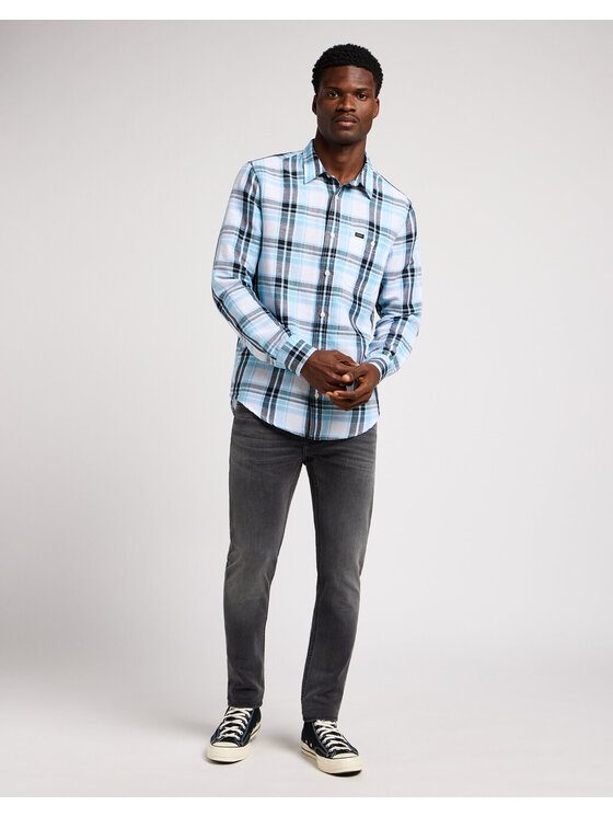 Lee Lee Koszula 112349056 Niebieski Regular Fit