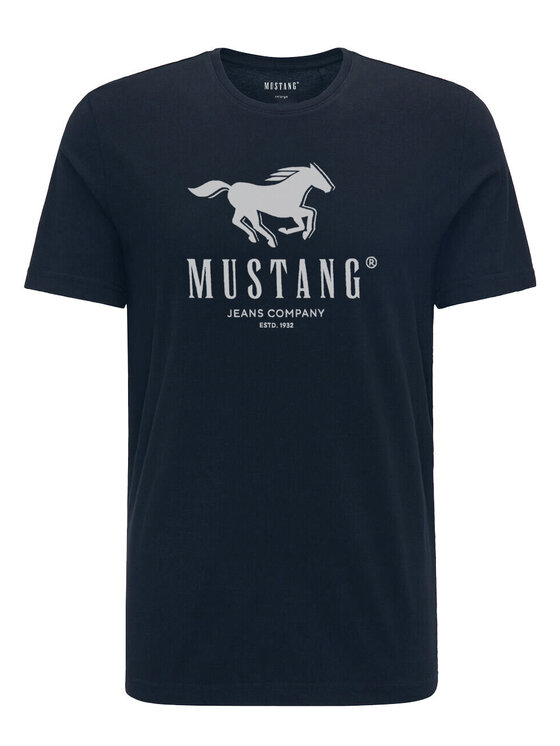 Mustang Mustang T-Shirt ALEX C PRINT Niebieski Regular Fit