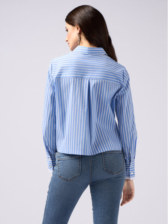 Oltre Oltre Camicia 5087R102968N0R4 Turchese Cropp Fit