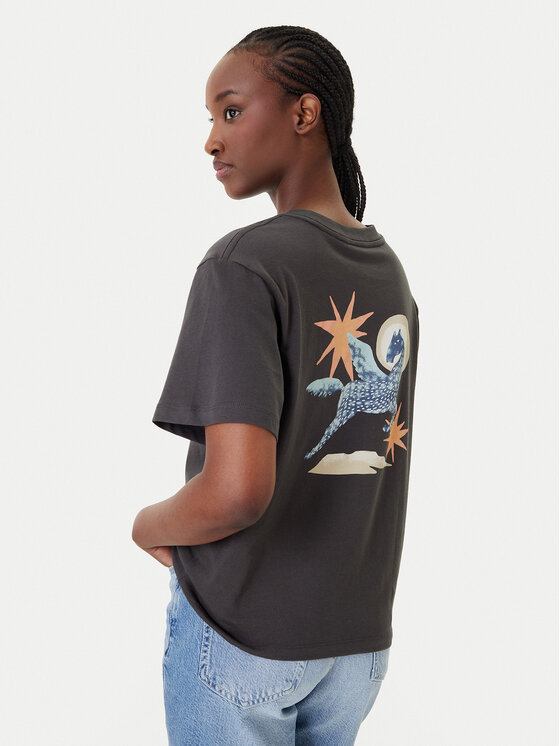 RVCA Tricou Pegasus EVJZT00165 Negru Easy Fit