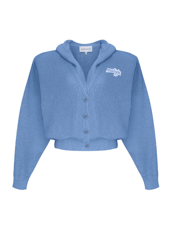 Magda Matyja Magda Matyja Kardigan ALAYA CARDIGAN BLUE Niebieski Oversize