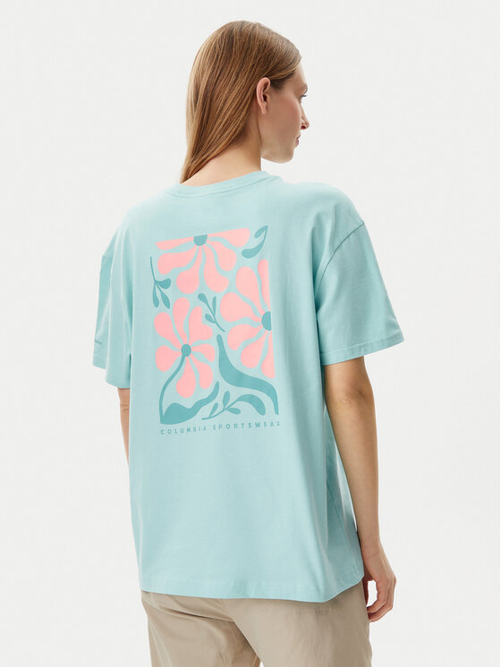 Columbia Columbia Tricou Rolling Bend™ Graphic 2120031 Verde Oversize