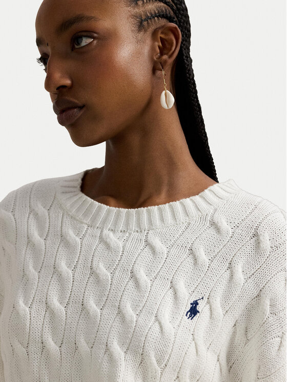 Polo Ralph Lauren Polo Ralph Lauren Sweater 211A96245003 Fehér Relaxed Fit