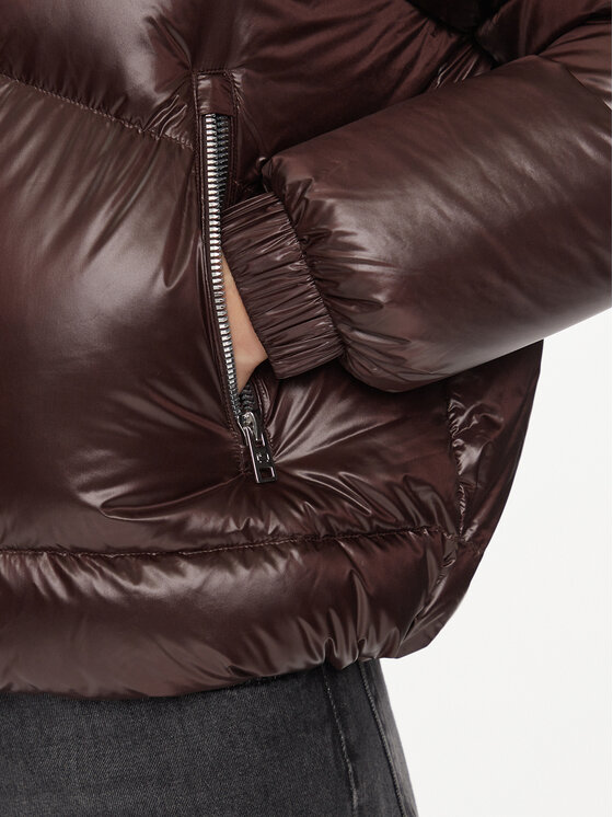 Woolrich Woolrich Pernata jakna Aliquippa CFWWOU0927FRUT3085 Smeđa Regular Fit