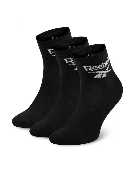 Reebok Reebok Набір з 3 пар низьких шкарпеток unisex R0427-SS24 (3-pack) Чорний