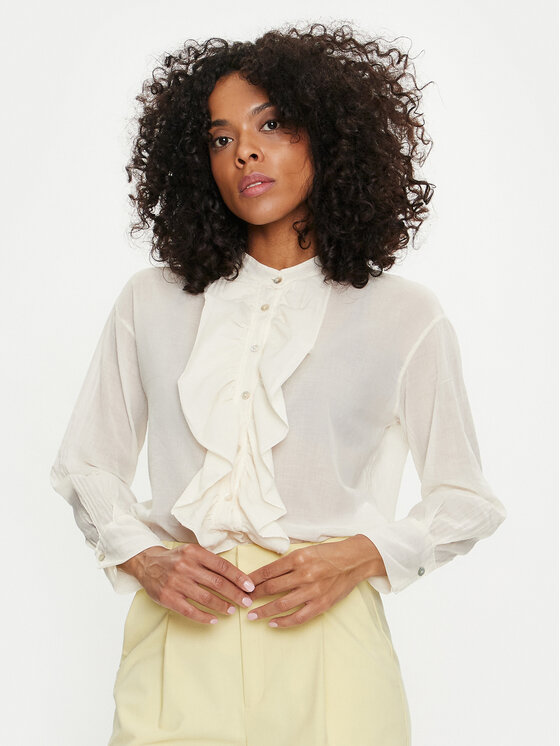 Dixie Dixie Košile C239J017A Écru Regular Fit