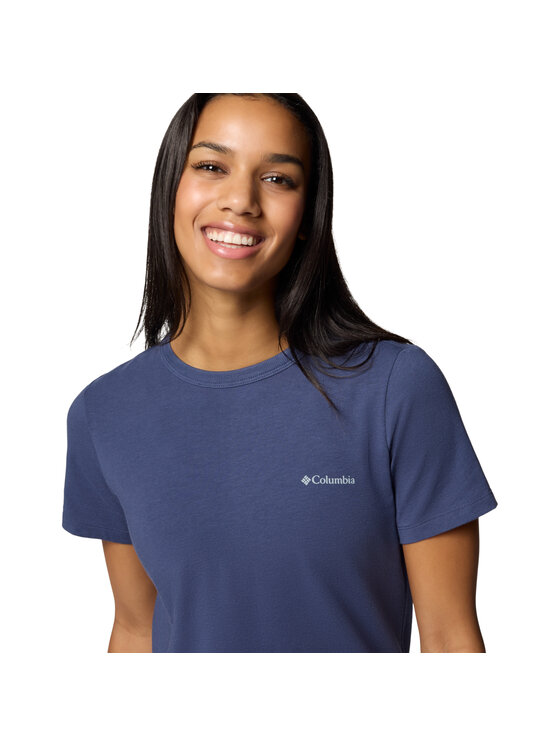 Columbia Columbia T-Shirt Columbia Sun Trek W SS II Tee Granatowy Regular Fit