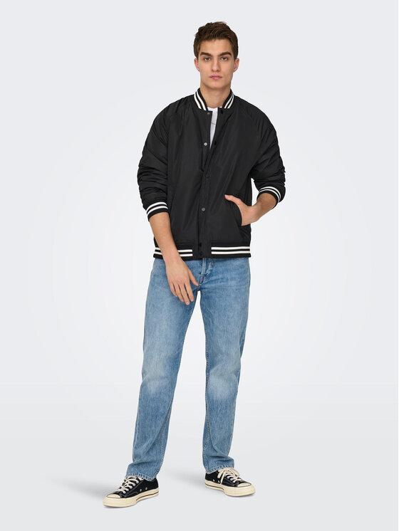 Only & Sons Only & Sons Μπουφάν μεταβατικό 22025423 Μαύρο Regular Fit