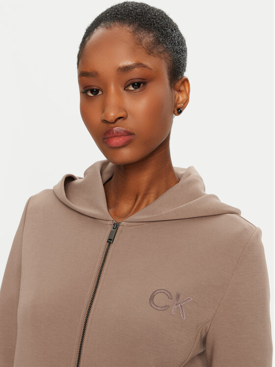 Calvin Klein Calvin Klein Mikina Satin K20K207955 Béžová Regular Fit
