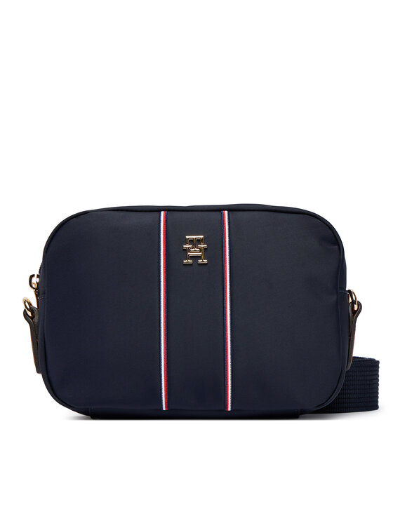 Tommy Hilfiger Tommy Hilfiger Geantă Popette Camera Bag Corp AW0AW17710 Bleumarin