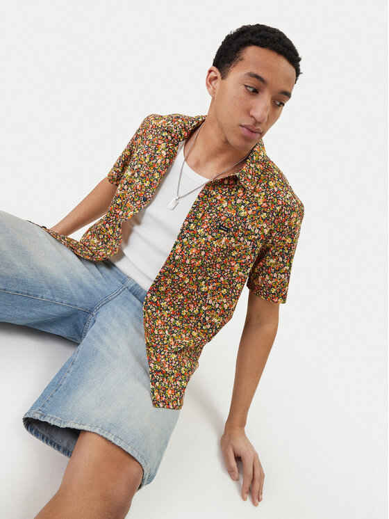RVCA RVCA Риза Micro Garden AVYWT00519 Цветен Regular Fit