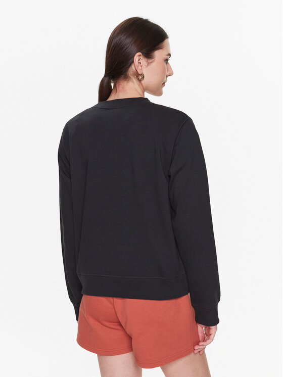 New Balance New Balance Majica dugih rukava Essentials Stacked Logo WT31532 Crna Relaxed Fit