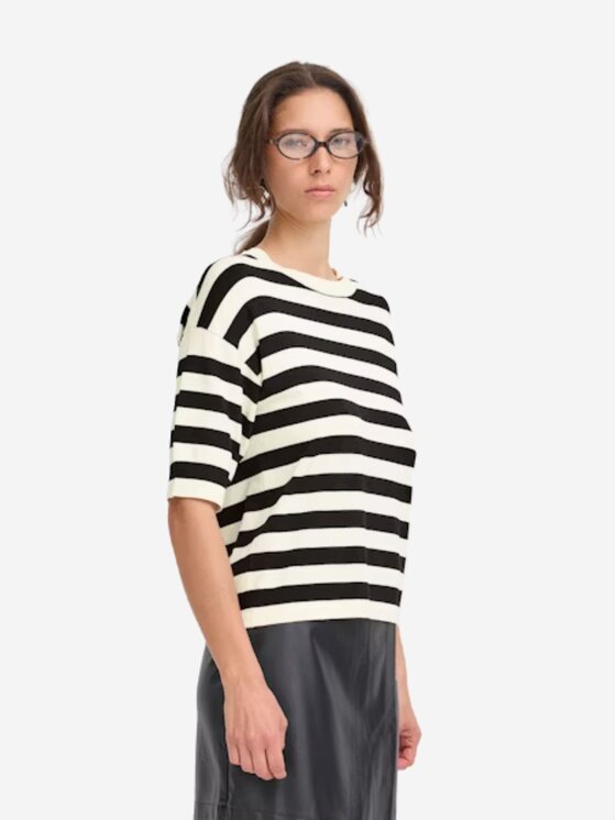 b.young b.young T-shirt Maglia bymorla Bianco Regular Fit