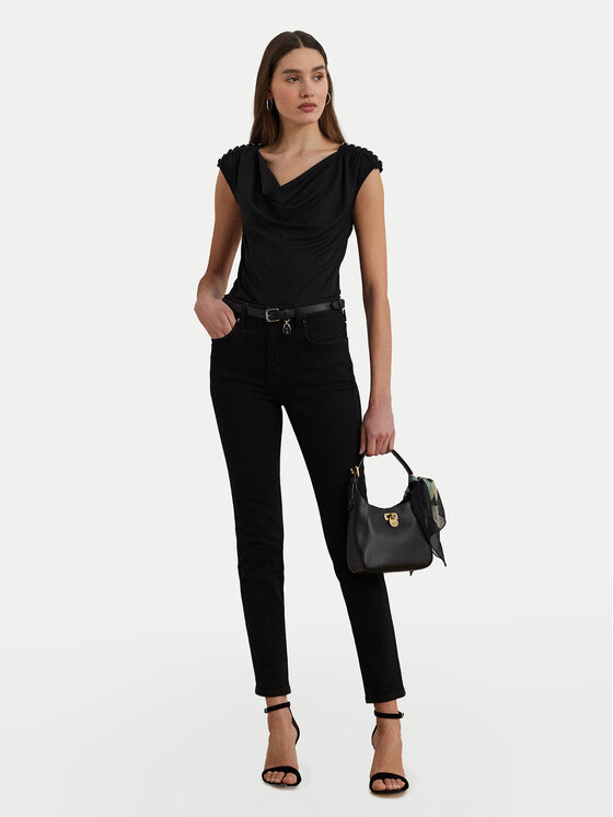 LAUREN RALPH LAUREN LAUREN RALPH LAUREN Bluzka 200889317003 Czarny Relaxed Fit