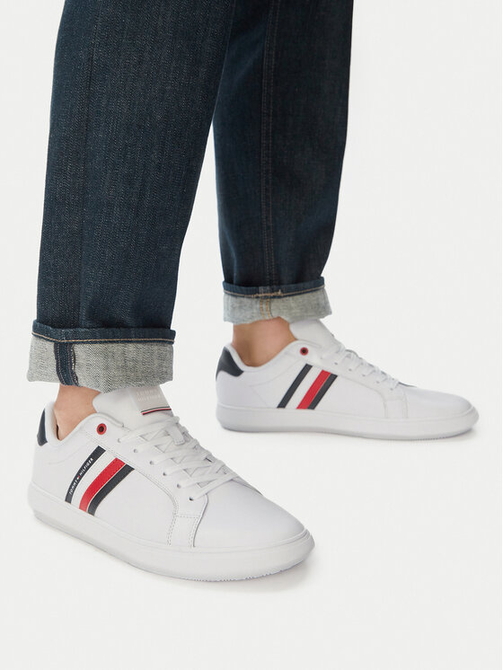 Tommy Hilfiger Tommy Hilfiger Sneakers Essential Leather Cupsole FM0FM04921 Bianco