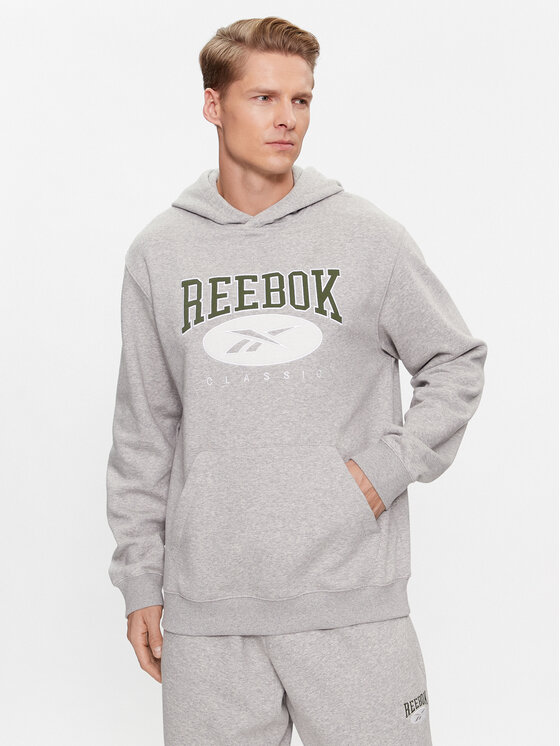 Reebok Džemperis ar kapuci Archive Essentials IM1529 Pelēks Regular Fit